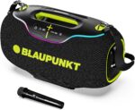 Blaupunkt Atomik Knightz 45K | Advanced DSP Tech I 27,000mAh I Neon Lights I Wireless Mic 450 W Bluetooth Party Speaker  (Black, 2.0 Channel)