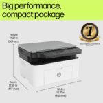 HP MFP 1188A Multi-function Monochrome Laser Printer  (Toner Cartridge, 4 Ink Bottles Included) - Image 2