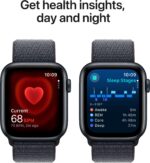 Apple Watch SE 2 GPS 44mm (2nd Gen) Midnight Aluminium with Ink Sport Loop  (Ink Strap, Free Size) - Image 4