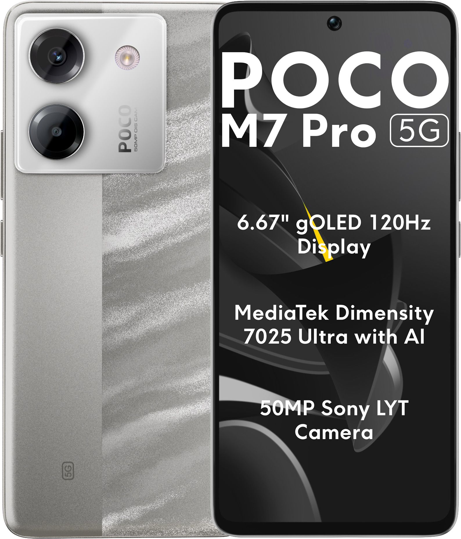 POCO M7 Pro 5G (Lunar Dust, 256 GB)  (8 GB RAM)