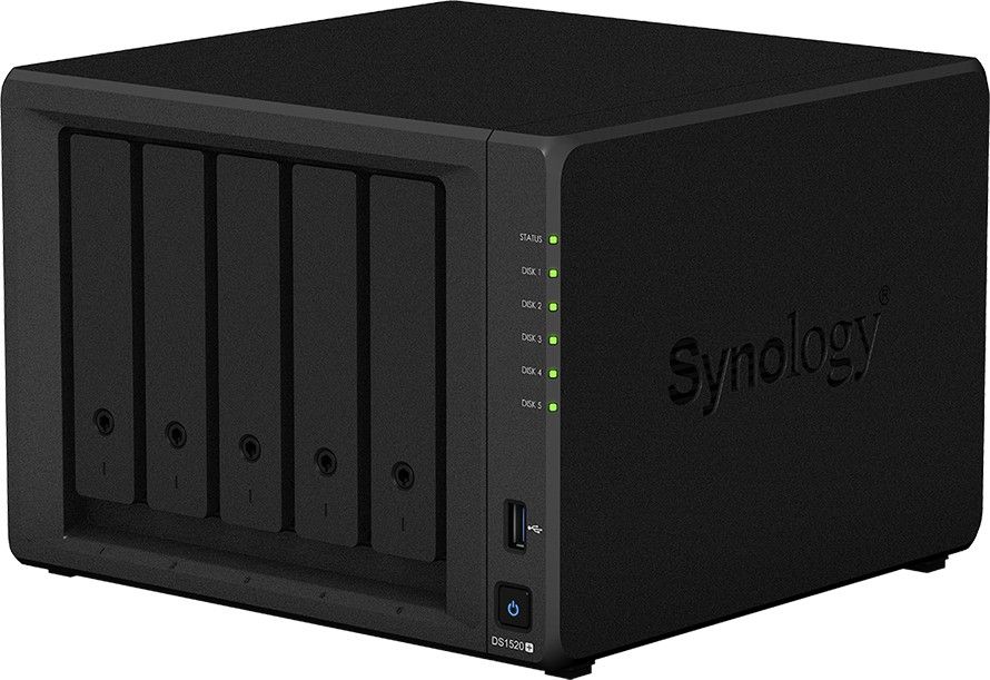 Synology DiskStation DS1520+ 0 TB External Hard Disk Drive (HDD)  (Black)